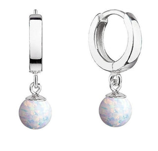Evolution Group 11404.1 Bianco in Argento con Opale Sintetico — Anello