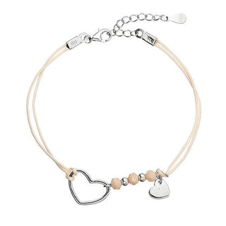 Evolution Group Bracelet Kabbalah Beige Avec Cœurs 13053.3 