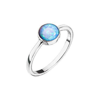 Evolution Group Anello Argento Opale Azzurro Lt.Blue 15001.3 56 Mm — Anello