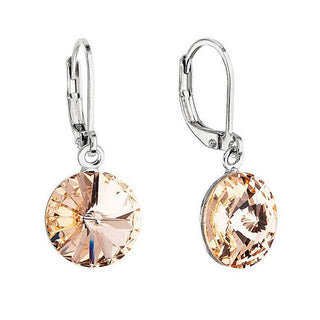 Evolution Group Orecchini Pendenti Abbinati Con Cristalli Swarovski 51078.3 Pesca Chiaro — Orecchini pendenti
