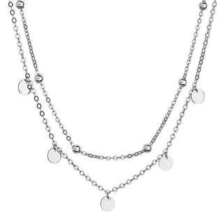 Evolution Group Collana Con Doppio Ciondolo In Argento 62007 — Collana