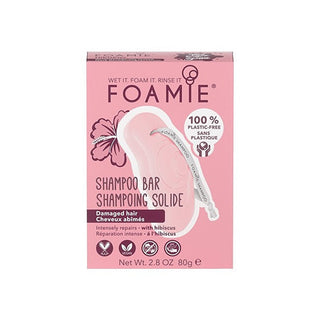 Foamie Hibiskiss 80 g — Shampoo Solido Capelli Danneggiati