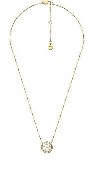 Fossil Collana Oro Madreperla Cristalli Jf04865710 — Collana