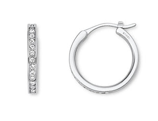 Fossil Elegante kreisförmige Ohrringe mit Zirkonia Jof00337040 
