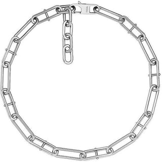 Fossil Collana Heritage D-Link Jf04503040 Acciaio — Halsband