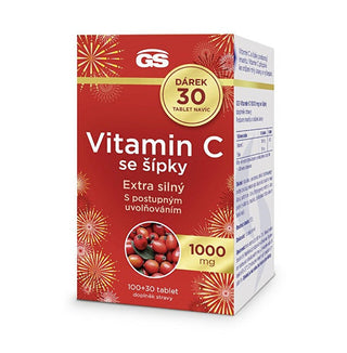 Greenswan Gs Vitamine C 1000 Mg Avec Rosa Canina 100 + 30 Comprimés Gratuits 