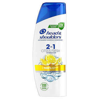 Head & Shoulders Shampoo E Balsamo Capelli Grassi 2 In 1 Citrus Fresh 330 ml — Shampoo