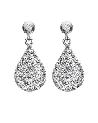 Hot Diamonds Orecchini Argento Diamanti Topazi De735 — Orecchini