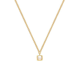 Hot Diamonds Vergoldete Halskette mit Perlen und Diamanten Dn198 