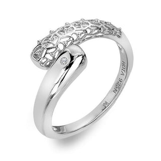 Hot Diamonds Anello Asimmetrico Argento Diamante Aster Dr307 Circuito 50 mm — Anello