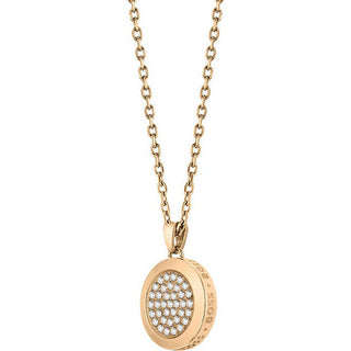 Hugo Boss Collana Cristallo Medaglione Bronzo 1580383 — Collana