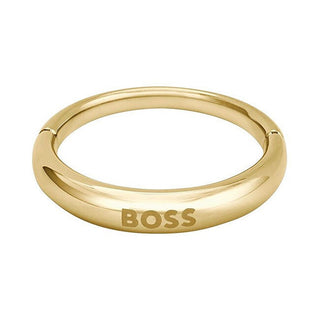 Hugo Boss Anello Minimalista Placcato Oro Donna Circuito 52 mm — Pierścionek