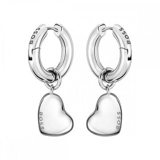 Hugo Boss Elegantes Pendientes 2 En 1 De Acero Honey Love 1580640 