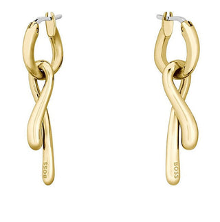 Hugo Boss 2-in-1-Ohrringe aus vergoldetem Stahl Moda 1580704 