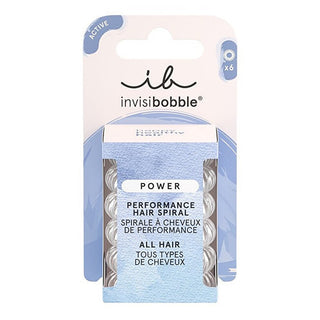Invisibobble Power Hair Band Crystal Clear 6 Pieces 
