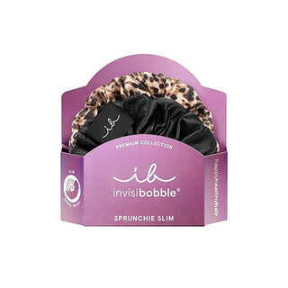 Invisibobble Slim Premium Hair Scrunchie Leo Is The New Black 2 Pieces 