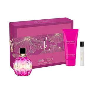 Jimmy Choo Rose Passion Donna 100 ml + Kroppslotion 100 ml + 7,5 ml — Eau de Parfum