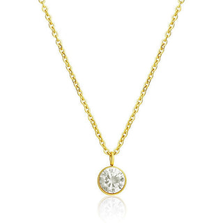 JVD SSSN0063XG1GO45 Collana Placcata Oro con Zircone