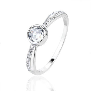 Jvd Ring i Sølv med Zirkoner SVLR1296XJ6BI 56 mm — Ring