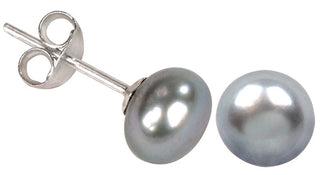 Jwl luxury pearls Orecchini Con Vera Perla Grigia Jl0029 — Orecchini