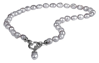 Jwl luxury pearls Grå Perlekjede JL0557 — Collana