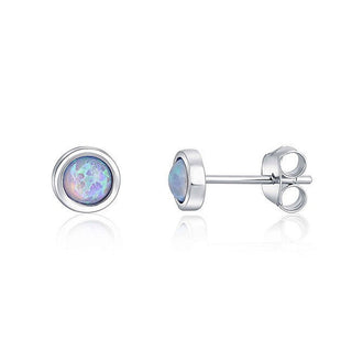 Jwl Luxury Pearls Orecchini Argento Opale Sintetico — Orecchini