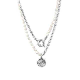 Jwl Luxury Pearls Elegant Halskjede Med Ekte Elv Perle Jl0799 — Halskjede