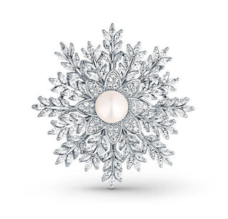 JWL Luxury Pearls Flake JL0847 Perla Autentica — Spilla 2 in 1