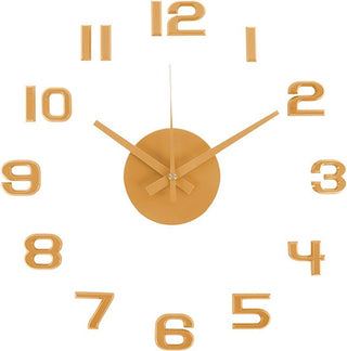 Karlsson Reloj de pared de diseño con números adhesivos Ka6001Ye 