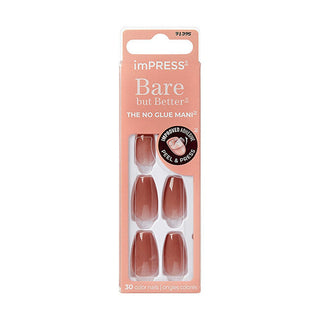 Kiss Unghie Adesive Impress Bare But Better Flare 30 Pezzi — Unghie adesive