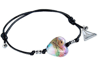 Lampglas Rainbow Fairy Armband mit 24K Gold in Perle Lampglas Blh28 