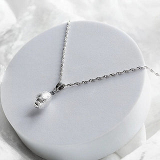 Lampglas Collana Moon Nude Argento Sterling 50 cm — Collana