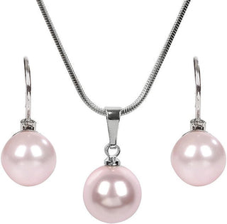 Levien Set Collana Orecchini Pearl Rosaline — ジュエリーセット