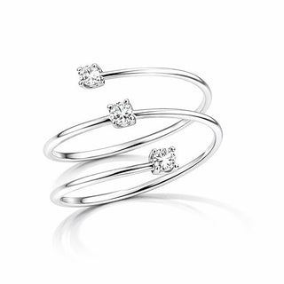 Liu Jo Open Design Ring with Zirconia Lj2491M - Size: 56 Mm 