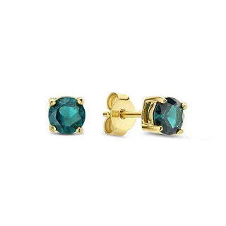 Liu Jo Boucles d'oreilles plaquées or avec zircon Verde Lj2568 