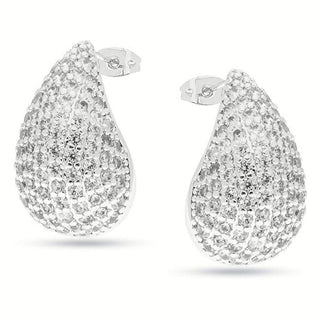 Liu Jo Orecchini Acciaio Zirconi Tear Drop Essential Lj2718 — Orecchini