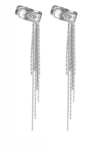Liu Jo Pendientes largos de acero con cadenas Fashion Lj2769 