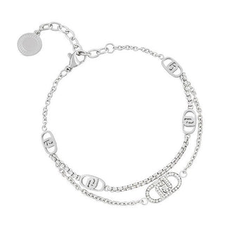 Liu Jo Bracciale Doppio Acciaio Con Cristalli Lj2903 — Bracciale