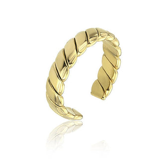 Marc Malone Ring Morgan Silver Mcj.R1026 Open Ring Gold Plated 