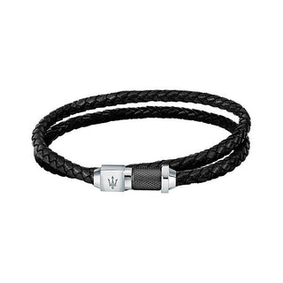 Maserati Bracciale Doppio Pelle Riciclata Jm223Ave18 — Bracciale