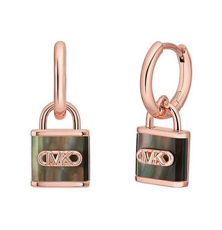 Michael Kors Øreringe i Forgyldt Kors Lock med Perle Mkc1743tl791 — Øreringe