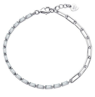 Moiss Elegante Pulsera De Plata Con Circonitas Cúbicas B0001494 