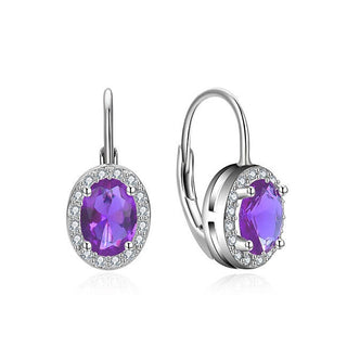 Moiss Orecchini In Argento Originali Con Zirconi Viola E0001209 — Orecchini