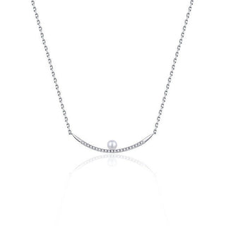 Moiss Collana Argento Zirconi Perla — שרשרת