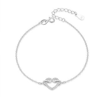 Moiss Braccialetto Argento Con Cuore B0000496 — Bracciale