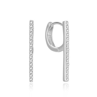 Moiss Orecchini Minimalisti In Argento Con Zirconi Cubici E0002530 — Orecchini