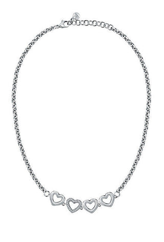 Morellato Charming Steel Necklace with Hearts Glimmer Savo30 