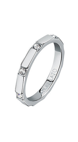 Morellato Elegante Stainless Steel Ring With Crystals Motown Sals85 - Size: 63 Mm 