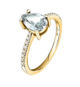 Morellato Anello Placcato Oro Con Zirconi Tesori Saiw2100 Circuito 52 Mm — Anello