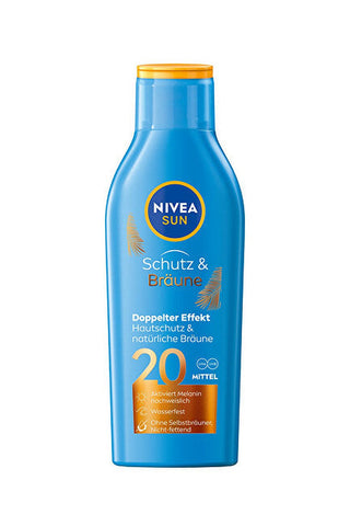 Nivea Intensive Sonnencreme Spf 20 Sun (Protect & Bronze Sun Lotion) 200 Ml 